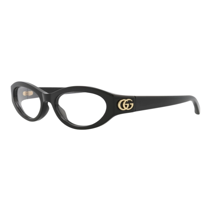 MARCOS OPTICOS DE INYECCION DE MARCO DE OJO DE GATO GUCCI PARA MUJER EN NEGRO NEGRO TRANSPARENTE - 2