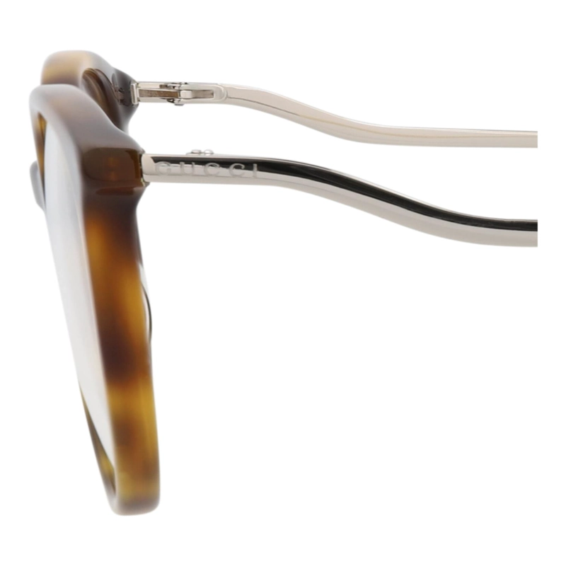 MONTURAS OPTICAS DE ACETATO CON MONTURA REDONDA DE GUCCI PARA MUJER EN COLOR HAVANA SILVER - 4