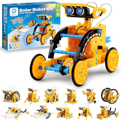 SILLBIRD KIT DE ROBOT DE CONSTRUCCION SOLAR REGALO STEM PARA NIÑOS DE 8 A 13 AÑOS 12 EN 1 JUGUETES - 1