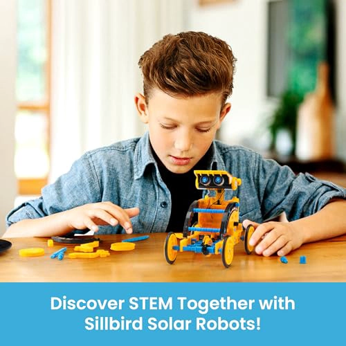 SILLBIRD KIT DE ROBOT DE CONSTRUCCION SOLAR REGALO STEM PARA NIÑOS DE 8 A 13 AÑOS 12 EN 1 JUGUETES - 2