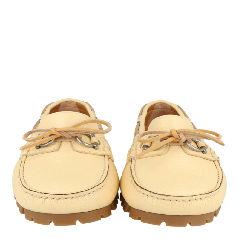 MOCASINES DE PIEL FERRAGAMO GIOSUE PARA HOMBRE EN COLOR BLANCO - 5