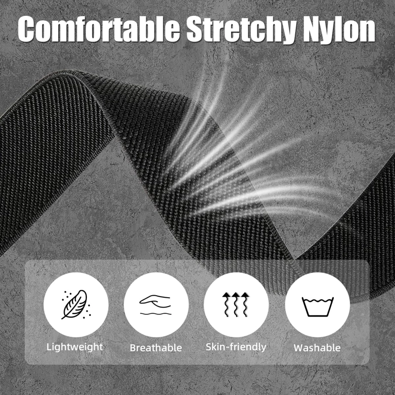CORREA DE NAILON PARA BICEPS COMPATIBLE CON GOOGLE FITBIT AIR ACTIVE BAND - 6
