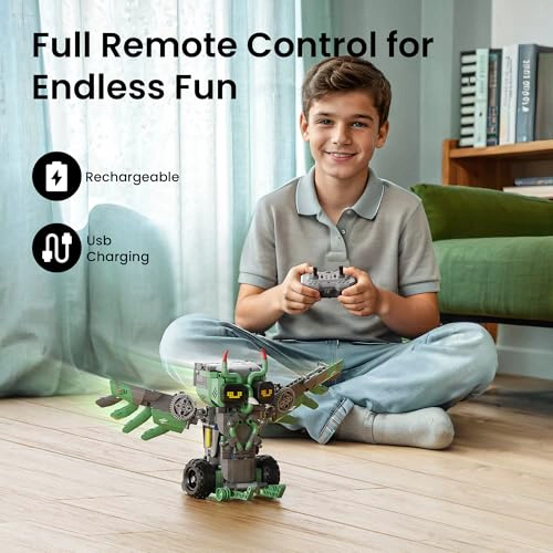 SILLBIRD KIT DE CONSTRUCCION DE AUTOMOVILES ROBOT CON CONTROL REMOTO PARA NIÑOS DE 8 A 14 AÑOS - 4