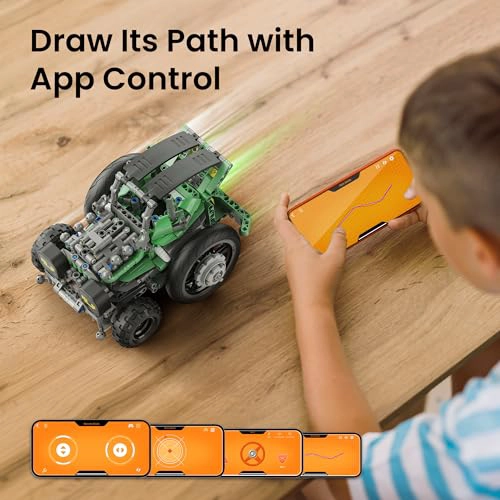 SILLBIRD KIT DE CONSTRUCCION DE AUTOMOVILES ROBOT CON CONTROL REMOTO PARA NIÑOS DE 8 A 14 AÑOS - 5