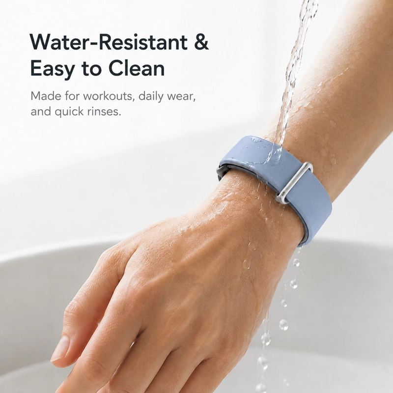 PREMIUM SILICONE BAND COMPATIBLE CON GOOGLE FITBIT AIR SOFT ADJUSTABLE REPLACEMENT WRISTBAND - 2