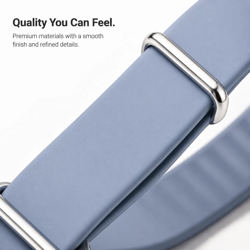 PREMIUM SILICONE BAND COMPATIBLE CON GOOGLE FITBIT AIR SOFT ADJUSTABLE REPLACEMENT WRISTBAND - 4