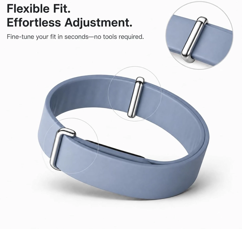PREMIUM SILICONE BAND COMPATIBLE CON GOOGLE FITBIT AIR SOFT ADJUSTABLE REPLACEMENT WRISTBAND - 5
