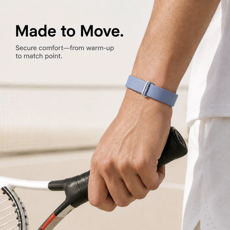 PREMIUM SILICONE BAND COMPATIBLE CON GOOGLE FITBIT AIR SOFT ADJUSTABLE REPLACEMENT WRISTBAND - 6