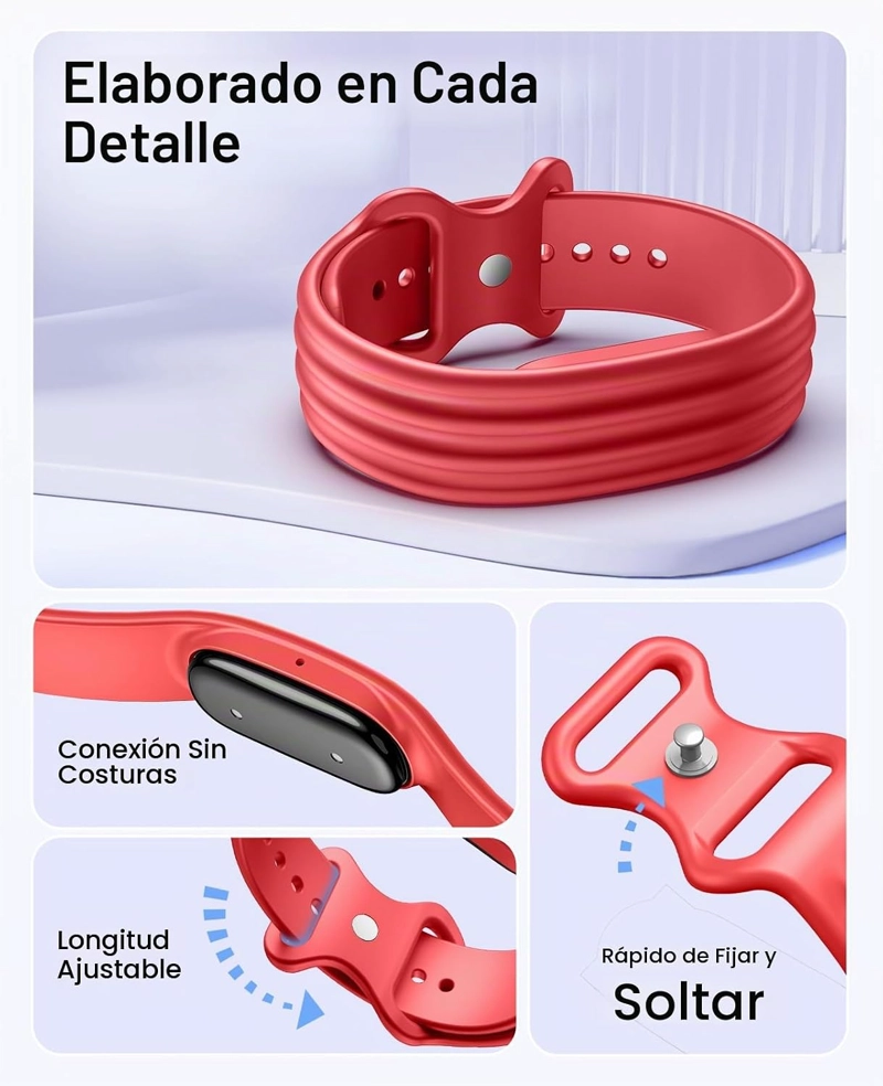 TIMOVO CORREA ACTIVA DE REPUESTO COMPATIBLE CON FITBIT AIR, PAQUETE DE 5 - 5