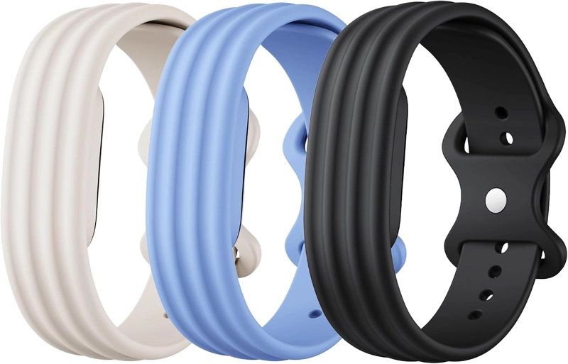 PAQUETE DE 3 BANDAS COMPATIBLES CON GOOGLE FITBIT AIR, CORREAS DE MUÑECA DE REPUESTO DE NAILON, - 1