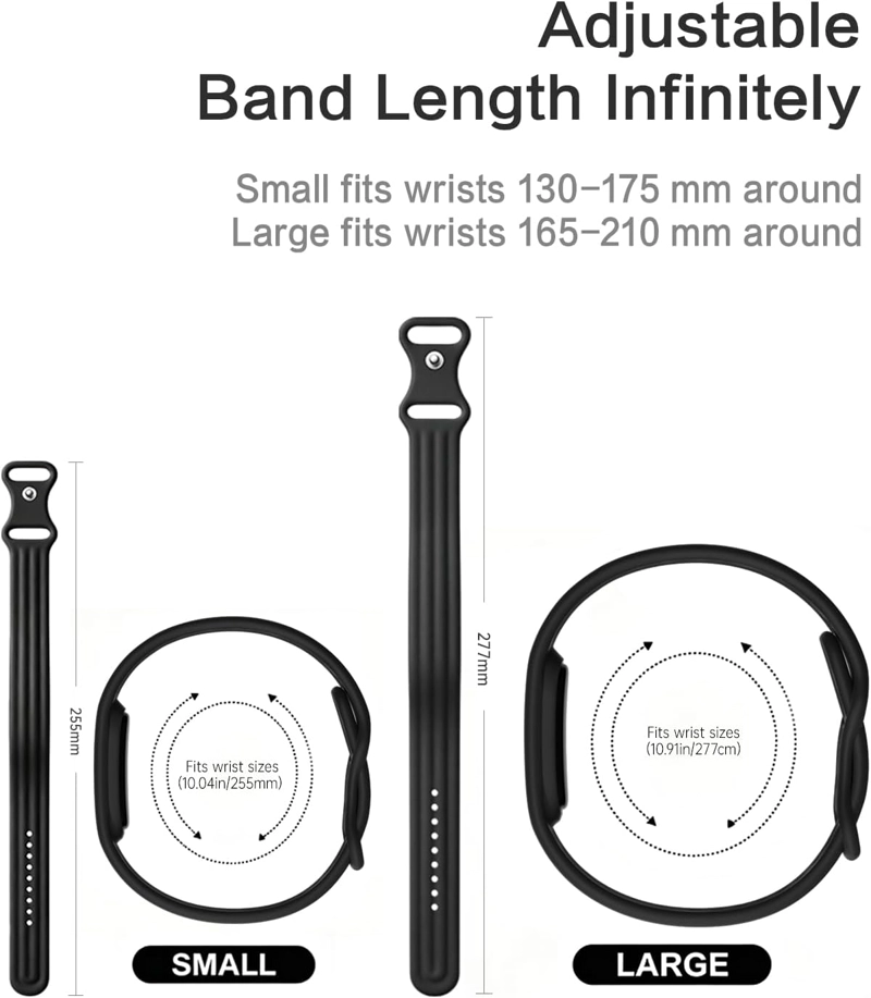 PAQUETE DE 3 BANDAS COMPATIBLES CON GOOGLE FITBIT AIR, CORREAS DE MUÑECA DE REPUESTO DE NAILON, - 3
