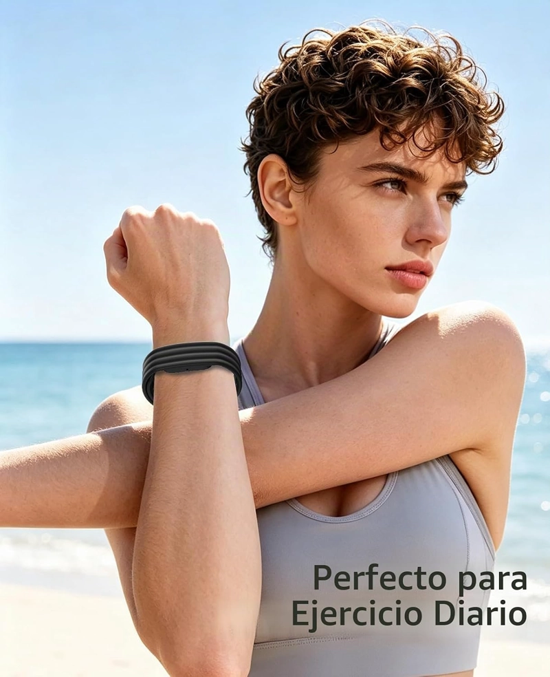 PAQUETE DE 3 BANDAS COMPATIBLES CON GOOGLE FITBIT AIR, CORREAS DE MUÑECA DE REPUESTO DE NAILON, - 6