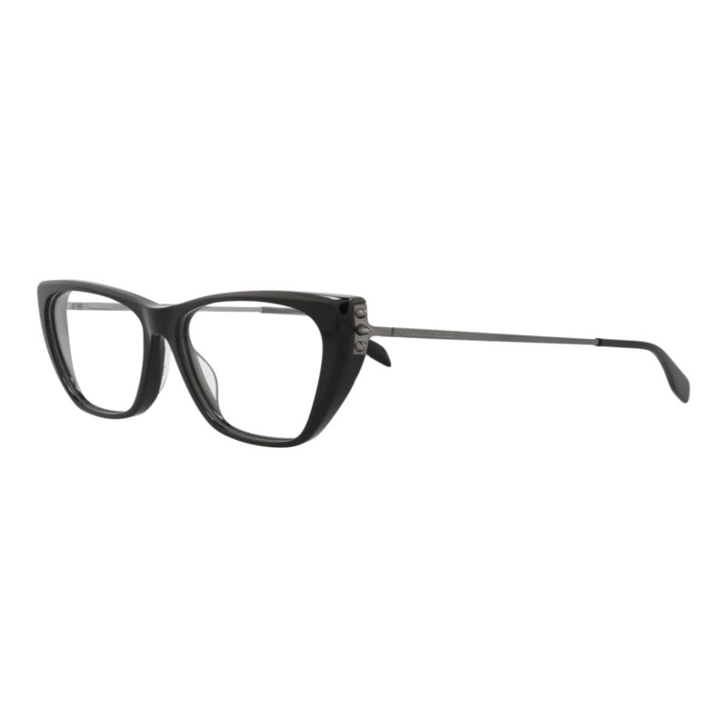 MONTURAS OPTICAS DE ACETATO ALEXANDER MCQUEEN CON FORMA DE OJO DE GATO PARA MUJER EN COLOR NEGRO - 2