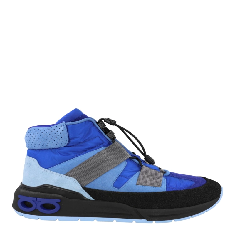 ZAPATILLAS ALTAS FERRAGAMO LEONIDA PARA HOMBRE EN AZUL - 1