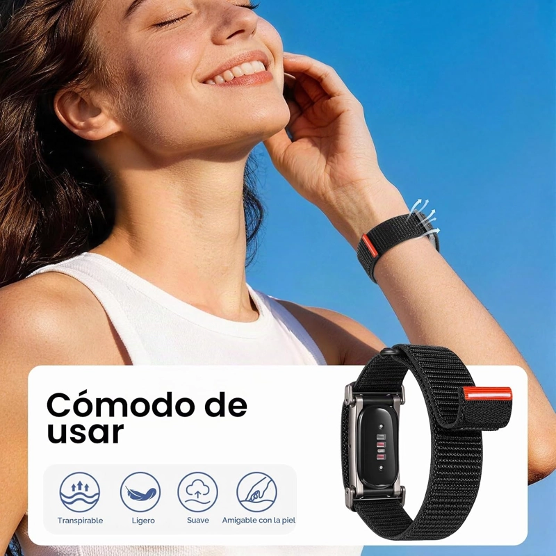 FINTIE CORREA DE NAILON COMPATIBLE CON GOOGLE FITBIT AIR, CORREA DE MUÑECA - 2