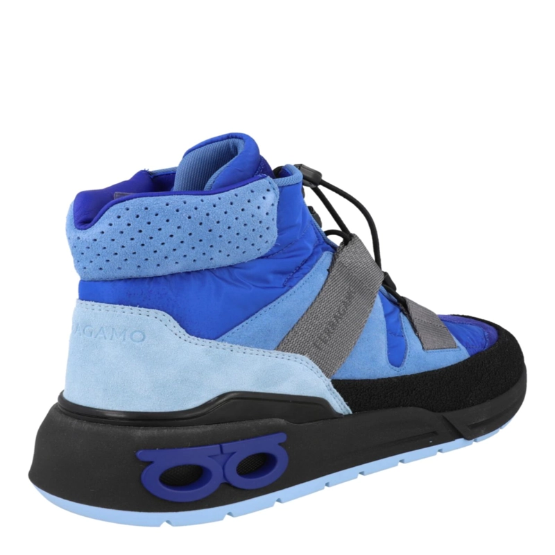ZAPATILLAS ALTAS FERRAGAMO LEONIDA PARA HOMBRE EN AZUL - 3