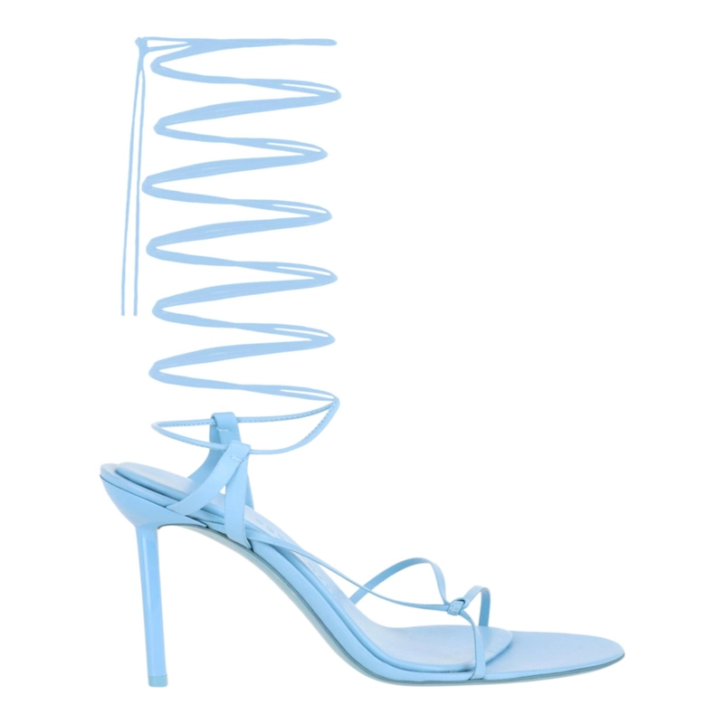 CALZADO FERRAGAMO AZHA X5 CON TACONES CRUZADOS PARA MUJER EN AZUL - 1