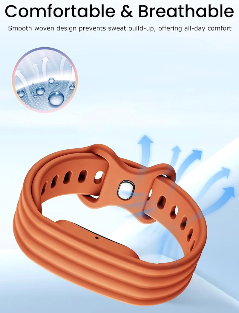 COMPATIBLE CON GOOGLE FITBIT AIR SILICONE SPORT BAND DURABLE OUTDOOR ARMOR STRAP,SOFT BREATHABLE - 4
