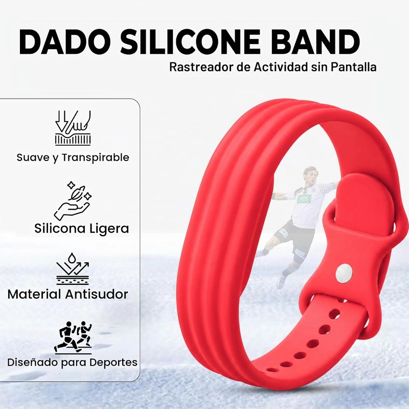 DADO CORREA DE SILICONA DEPORTIVA COMPATIBLE CON GOOGLE FITBIT AIR, CORREA DE REPUESTO SUAVE - 2