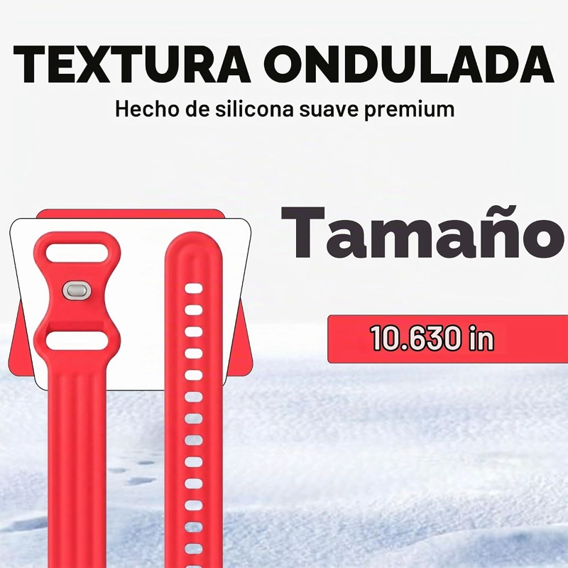 DADO CORREA DE SILICONA DEPORTIVA COMPATIBLE CON GOOGLE FITBIT AIR, CORREA DE REPUESTO SUAVE - 3