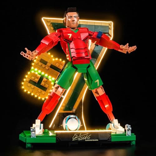 KIT DE LUCES LED MEJORADO COMPATIBLE CON LEGO LIONEL MESSI JUEGO DE CONSTRUCCION DE LEYENDA - 1