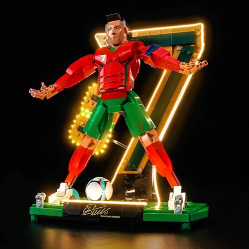 KIT DE LUCES LED MEJORADO COMPATIBLE CON LEGO LIONEL MESSI JUEGO DE CONSTRUCCION DE LEYENDA - 2