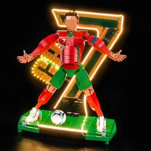 KIT DE LUCES LED MEJORADO COMPATIBLE CON LEGO LIONEL MESSI JUEGO DE CONSTRUCCION DE LEYENDA - 3