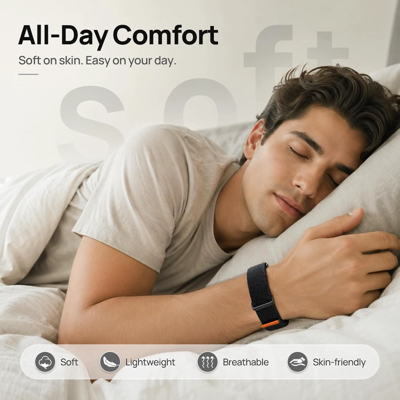 CORREA DEPORTIVA DE NAILON COMPATIBLE CON GOOGLE FITBIT AIR, CORREA DE REPUESTO AJUSTABLE DE GANCHO - 3