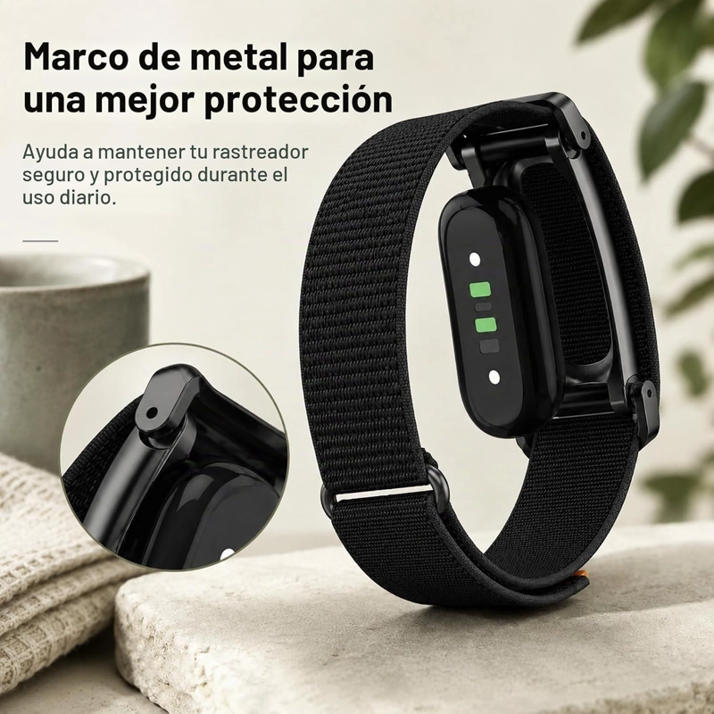CORREA DEPORTIVA DE NAILON COMPATIBLE CON GOOGLE FITBIT AIR, CORREA DE REPUESTO AJUSTABLE DE GANCHO - 4