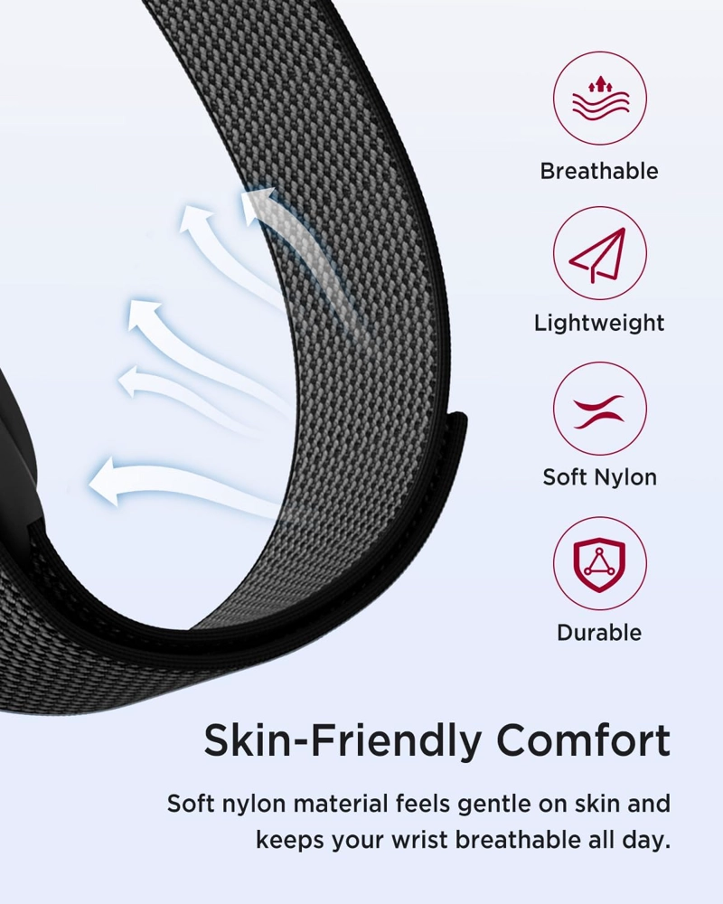 MIIMAL NYLON BAND PARA GOOGLE FITBIT AIR, SWEATPROOF A PRUEBA DE AGUA SOFT STRETCHY SUPERKNIT BAND - 3