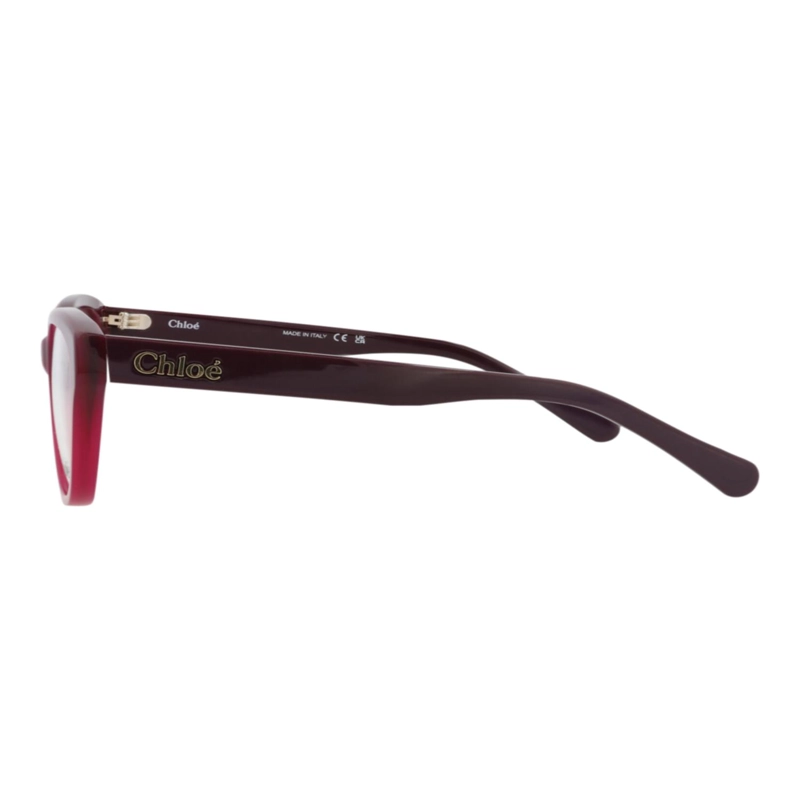 MONTURAS OPTICAS DE ACETATO RECICLADO CHLOE  CAT EYE FRAME PARA MUJER EN BURDEOS VIOLETA - 3