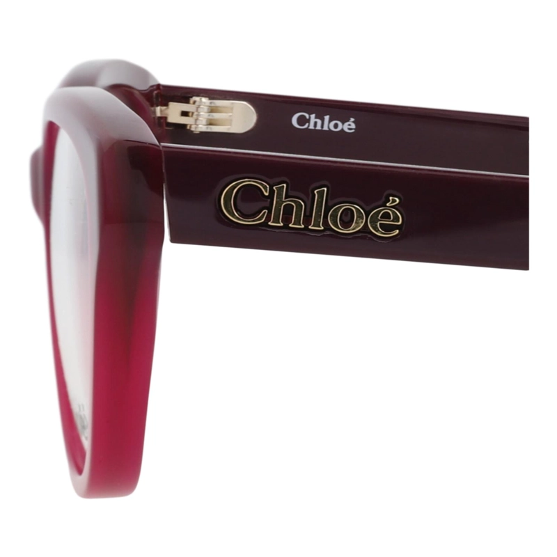 MONTURAS OPTICAS DE ACETATO RECICLADO CHLOE  CAT EYE FRAME PARA MUJER EN BURDEOS VIOLETA - 4