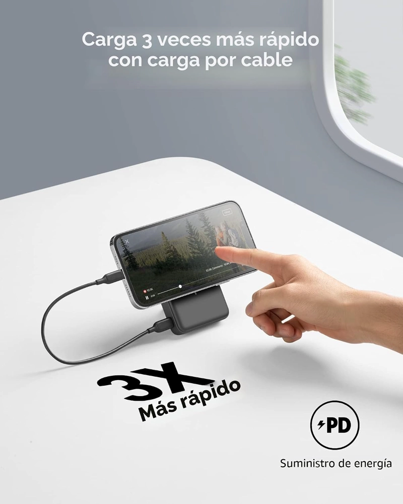ANKER BANCO DE ENERGIA MAGNE TICO 633 CON SOPORTE, CARGADOR PORTATIL - 5
