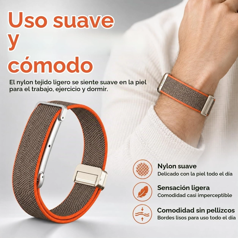 BANDA DE NAILON PARA GOOGLE FITBIT AIR CON CIERRE MAGNE TICO - 5