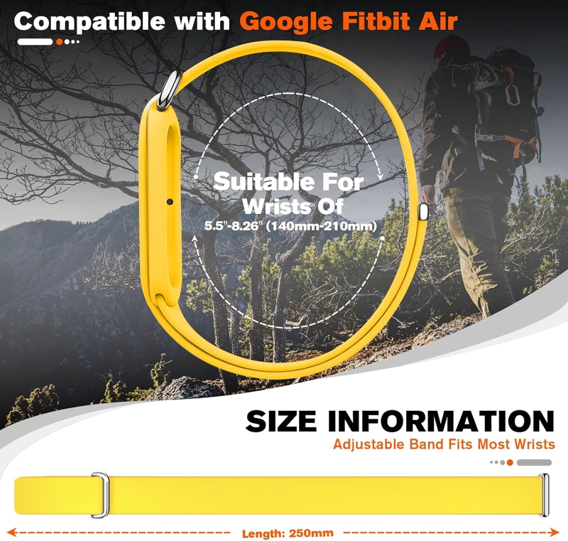 BANDAS DE SILICONA COMPATIBLES CON GOOGLE FITBIT AIR - 5