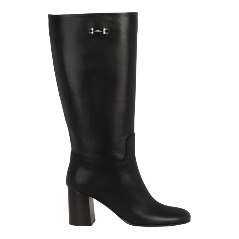 BOTAS FERRAGAMO OVIDIO 85 HASTA LA RODILLA PARA MUJER EN COLOR NEGRO - 1