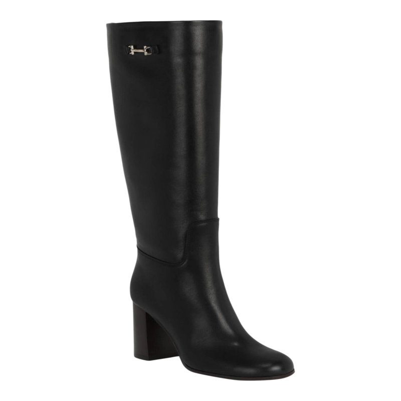BOTAS FERRAGAMO OVIDIO 85 HASTA LA RODILLA PARA MUJER EN COLOR NEGRO - 2