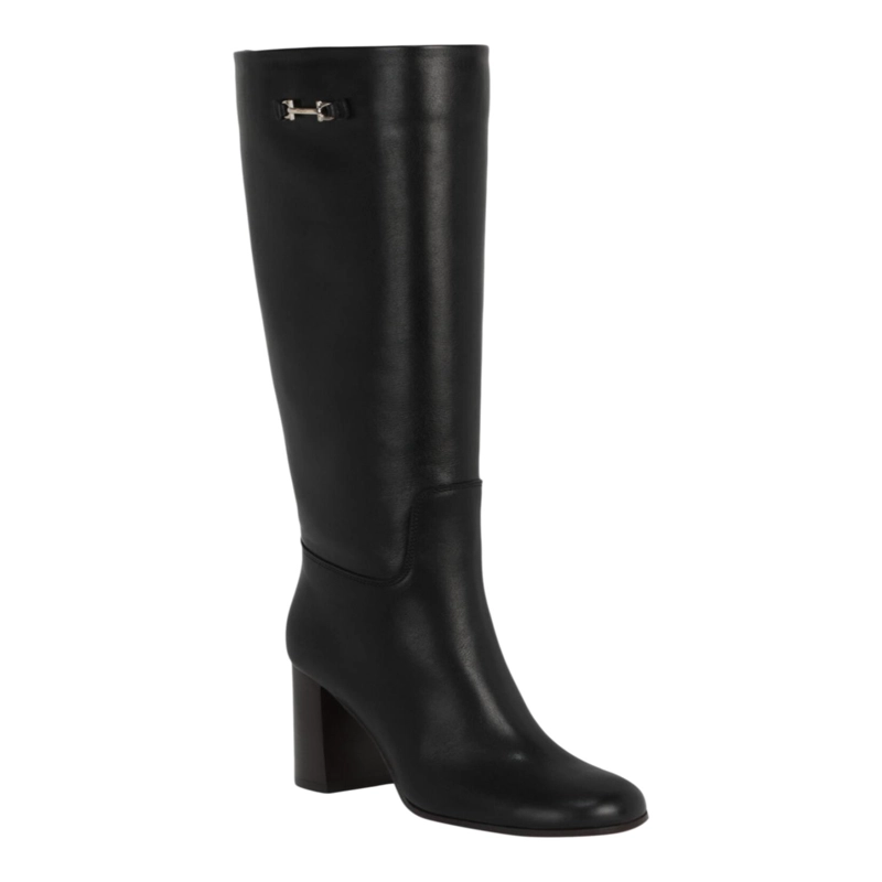BOTAS FERRAGAMO OVIDIO 85 HASTA LA RODILLA PARA MUJER EN COLOR NEGRO - 2