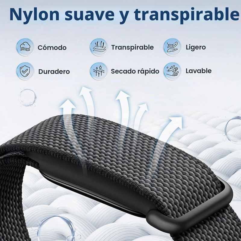 ELASTIC NYLON SPORT BICEP BANDS COMPATIBLE CON GOOGLE FITBIT AIR BAND - 3