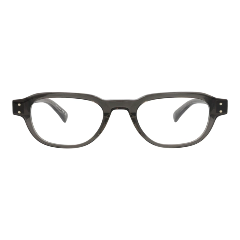 MONTURAS OPTICAS DUNHILL DE ACETATO CON MARCO REDONDO PARA HOMBRE EN GRIS GRIS TRANSPARENTE - 1