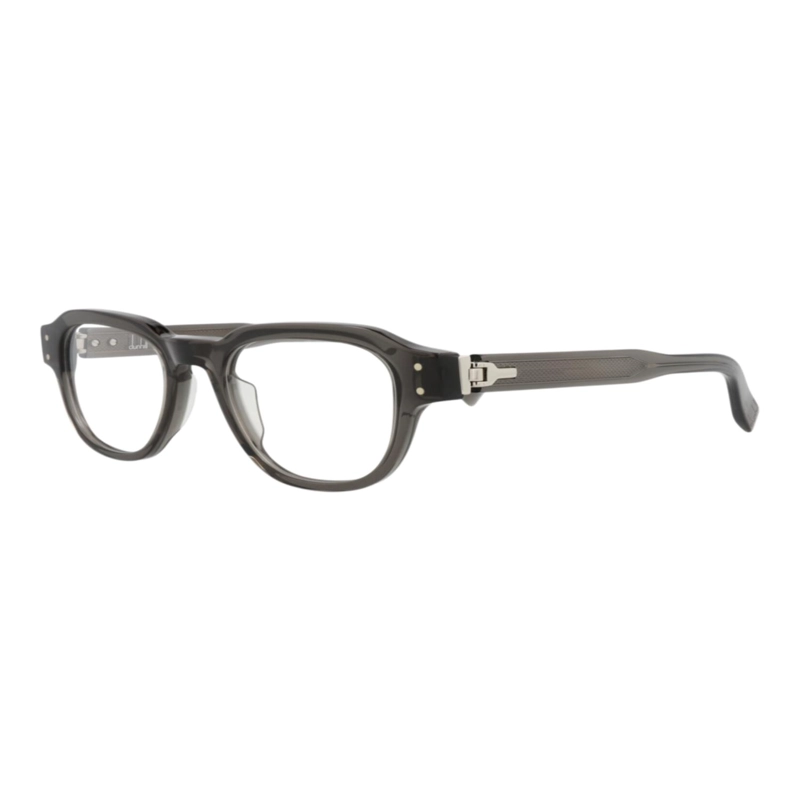 MONTURAS OPTICAS DUNHILL DE ACETATO CON MARCO REDONDO PARA HOMBRE EN GRIS GRIS TRANSPARENTE - 2