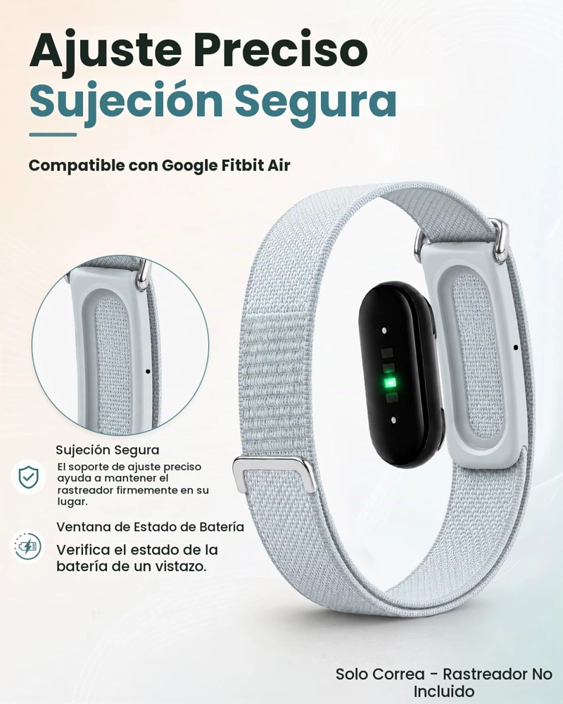 PAQUETE DE 3 BANDAS DE NAILON COMPATIBLES CON GOOGLE FITBIT AIR PERFORMANCE - 2