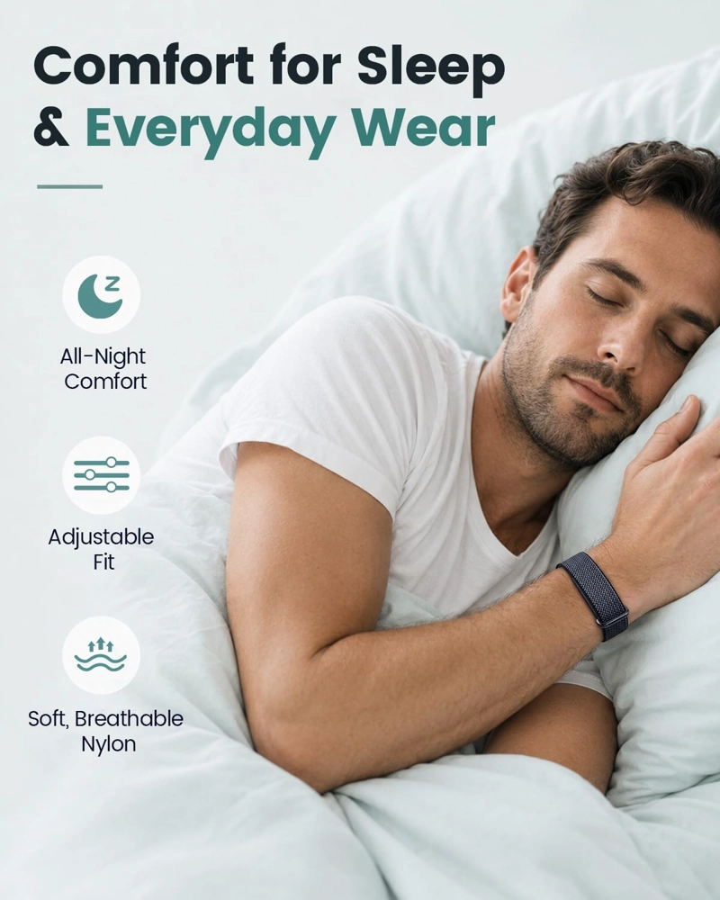 PAQUETE DE 3 BANDAS DE NAILON COMPATIBLES CON GOOGLE FITBIT AIR PERFORMANCE - 4
