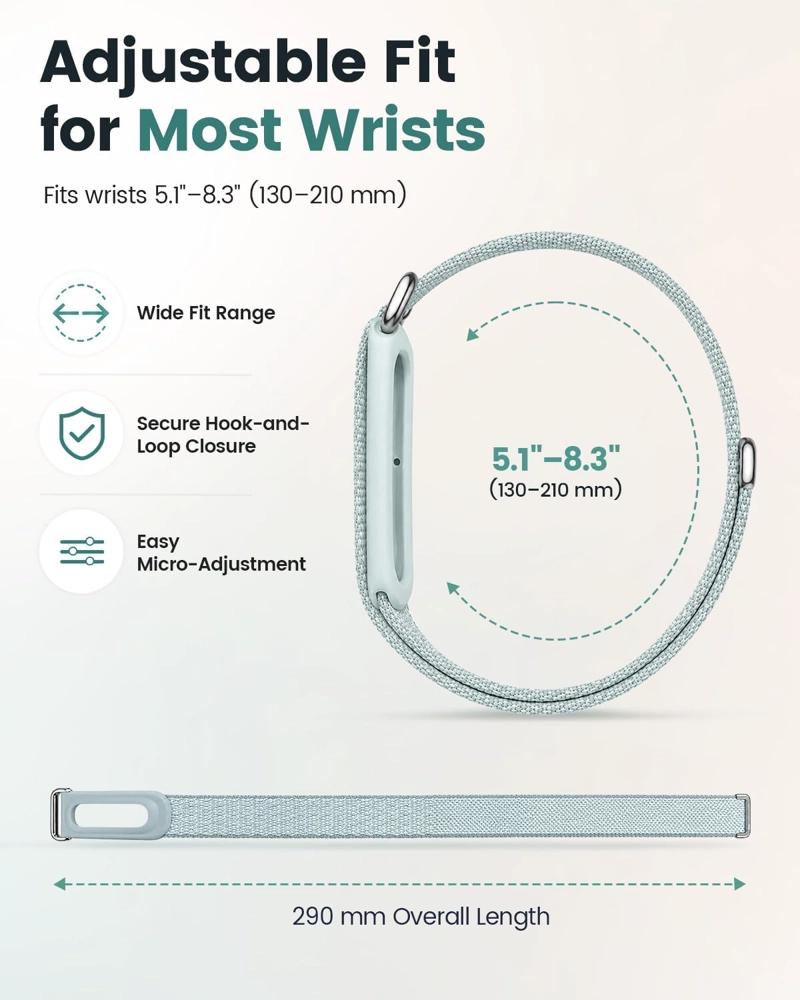 PAQUETE DE 3 BANDAS DE NAILON COMPATIBLES CON GOOGLE FITBIT AIR PERFORMANCE - 5