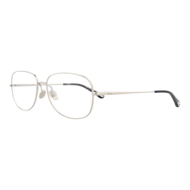 MARCOS OPTICOS METALICOS CHLOE  AVIATORFRAME PARA MUJER EN PLATA PLATEADA Y TRANSPARENTE - 2