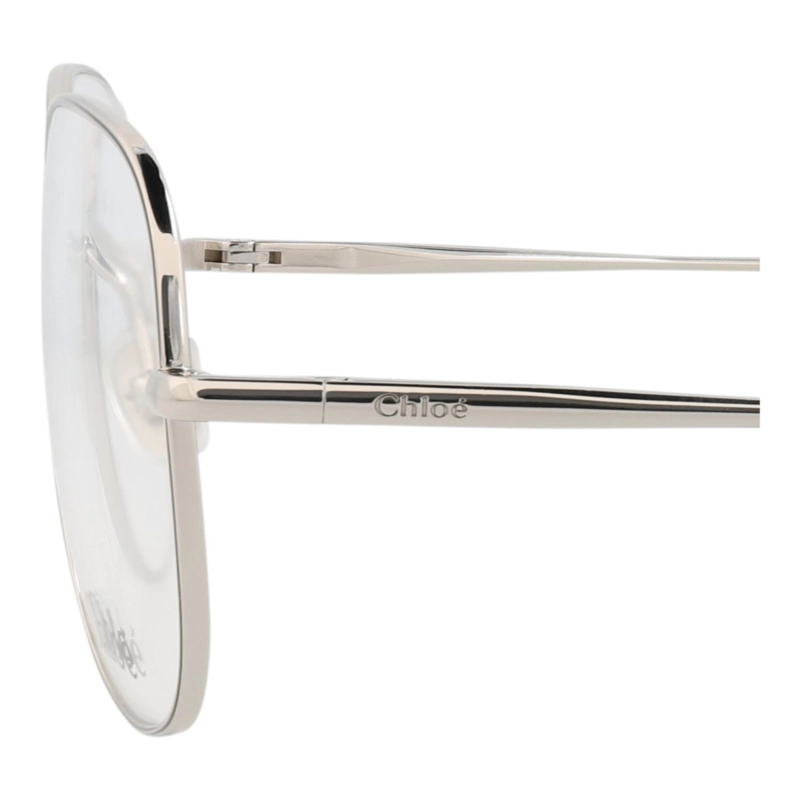 MARCOS OPTICOS METALICOS CHLOE  AVIATORFRAME PARA MUJER EN PLATA PLATEADA Y TRANSPARENTE - 4