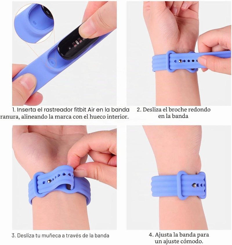 SILICONE BAND COMPATIBLE PARA GOOGLE FITBIT AIR,SWEATPROOF & WATER RESISTANT - 2