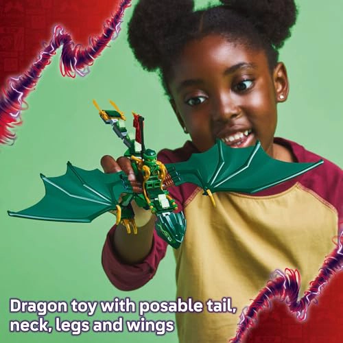 LEGO NINJAGO JUGUETE DE DRAGON DEL BOSQUE VERDE DE LLOYD JUGUETE DE CONSTRUCCION DE JUEGO - 3