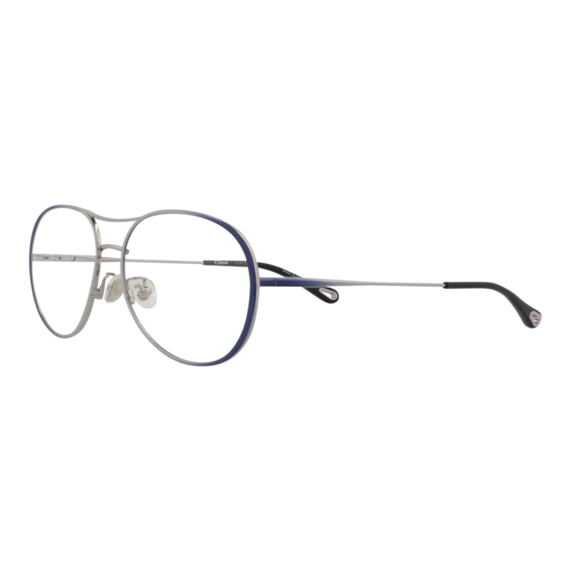 MONTURAS OPTICAS METALICAS CHLOE  AVIATORFRAME PARA MUJER EN AZUL AZUL TRANSPARENTE - 2