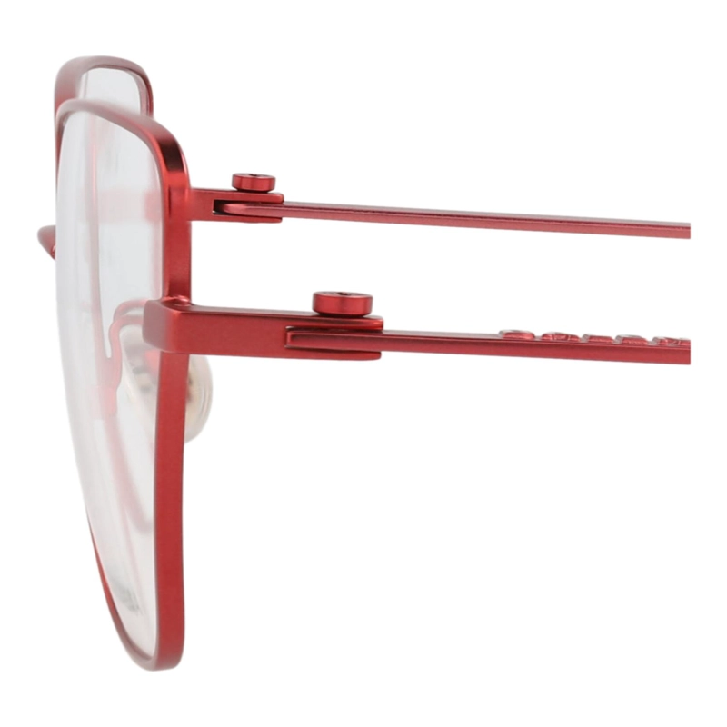 MARCOS OPTICOS METALICOS BALENCIAGA CON FORMA DE OJO DE GATO PARA MUJER EN ROJO ROJO Y TRANSPARENTE - 4